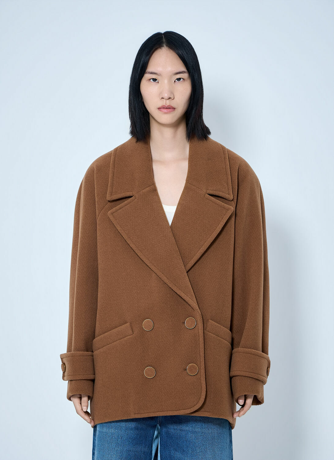 Chloé Double-Breasted Short Coat
