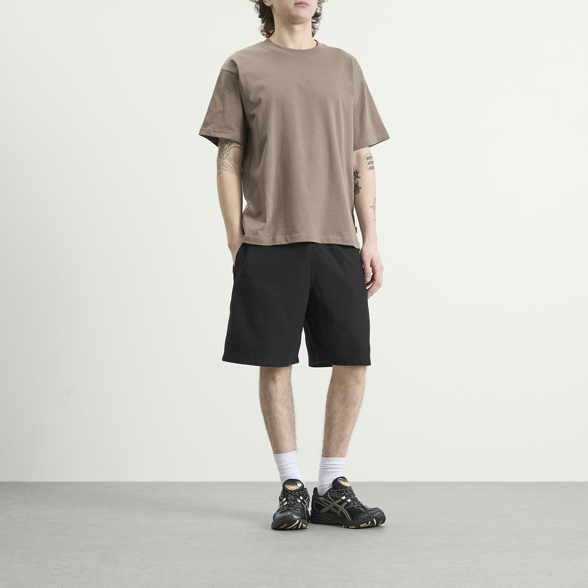 Champion Men's Reverse Weave Sweat Shorts in Black Champion