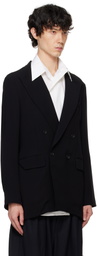 RAINMAKER KYOTO Black Double Breasted Blazer