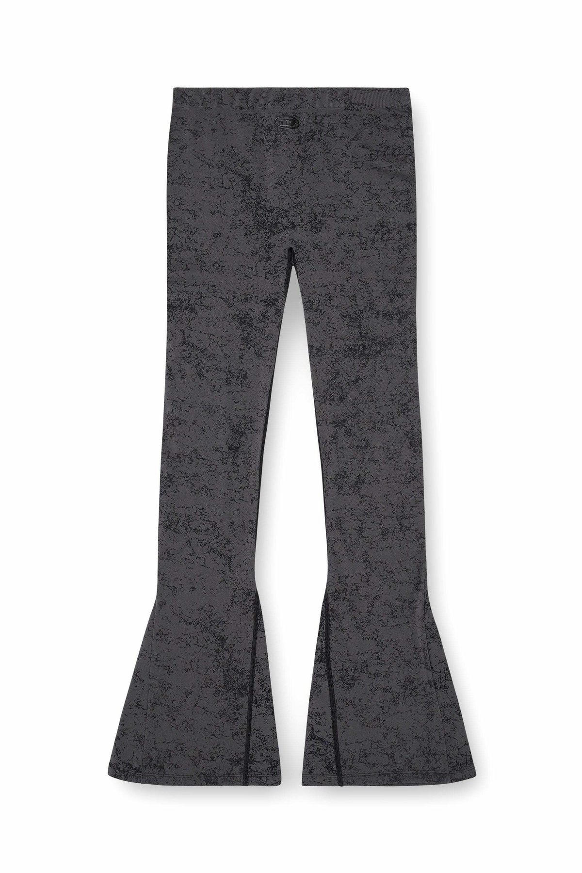 Diesel Fared leggings with utilitarian print - Pants Womens in Grey