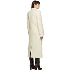 Nina Ricci Off-White Textured Wool Coat