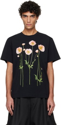 Simone Rocha Black Poppy Field T-shirt