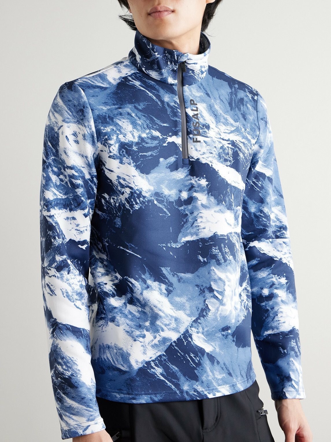 Fusalp - Timothy Printed Half-Zip Ski Base Layer - Blue