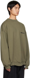 Balenciaga Khaki Oversized Strike 1917 Sweatshirt