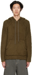 Acne Studios Khaki Fluffy Hoodie