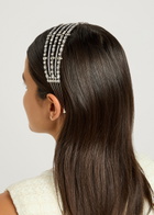 Self-portrait Crystal-embellished Metal Headband - Silver - One Size