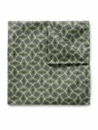 De Petrillo - Printed Silk-Twill Pocket Square