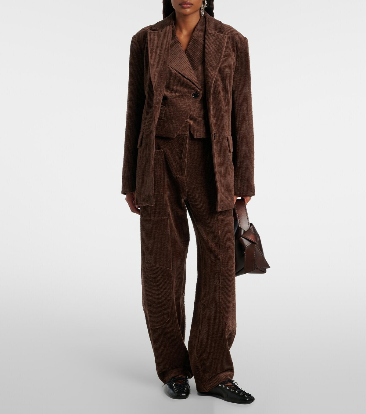 Ganni Cotton corduroy vest