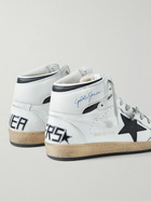 Golden Goose - Sky Star Distressed Leather High-Top Sneakers - White