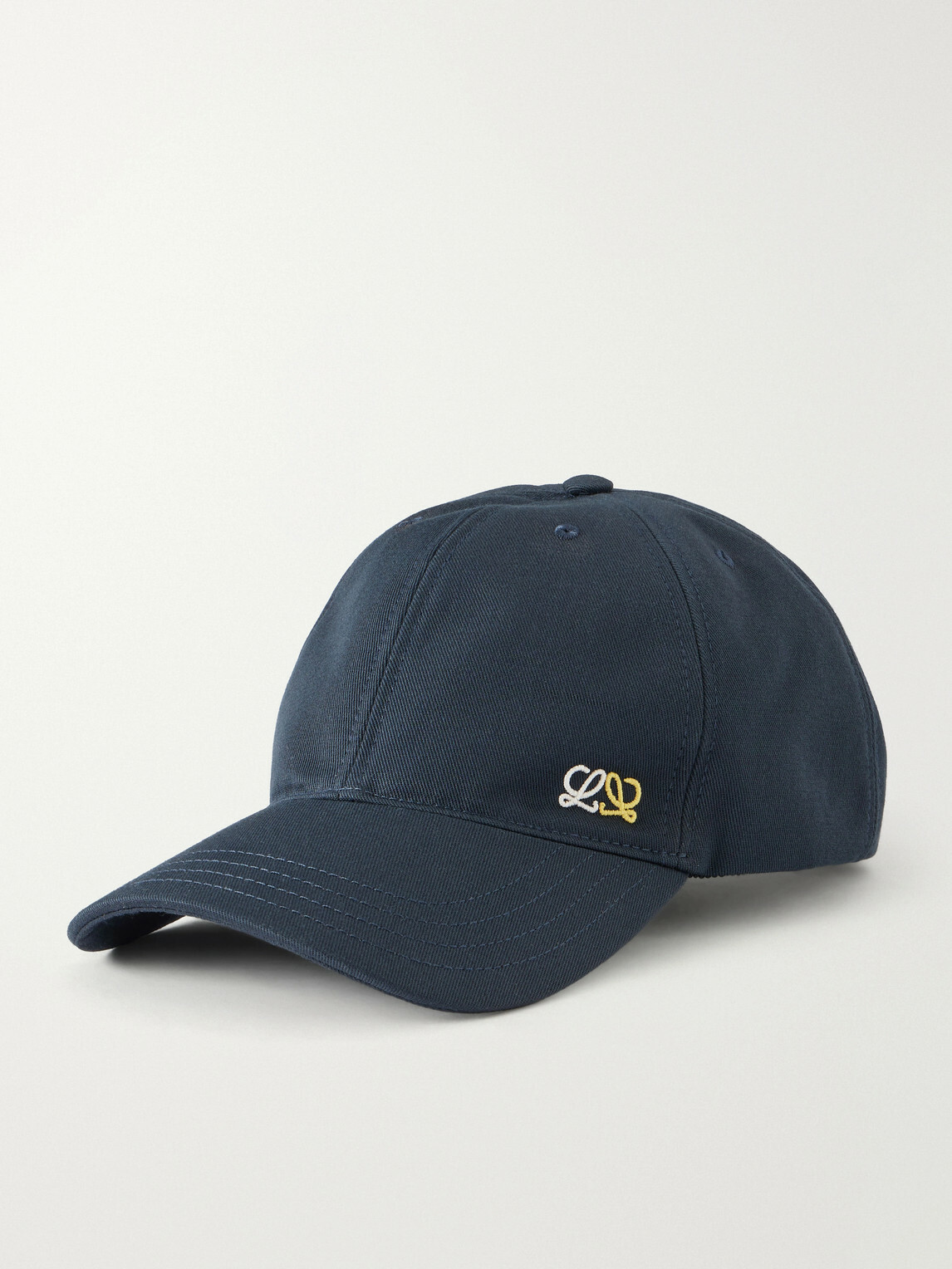 LOEWE - Logo-Appliquéd Cotton Baseball Cap - Blue