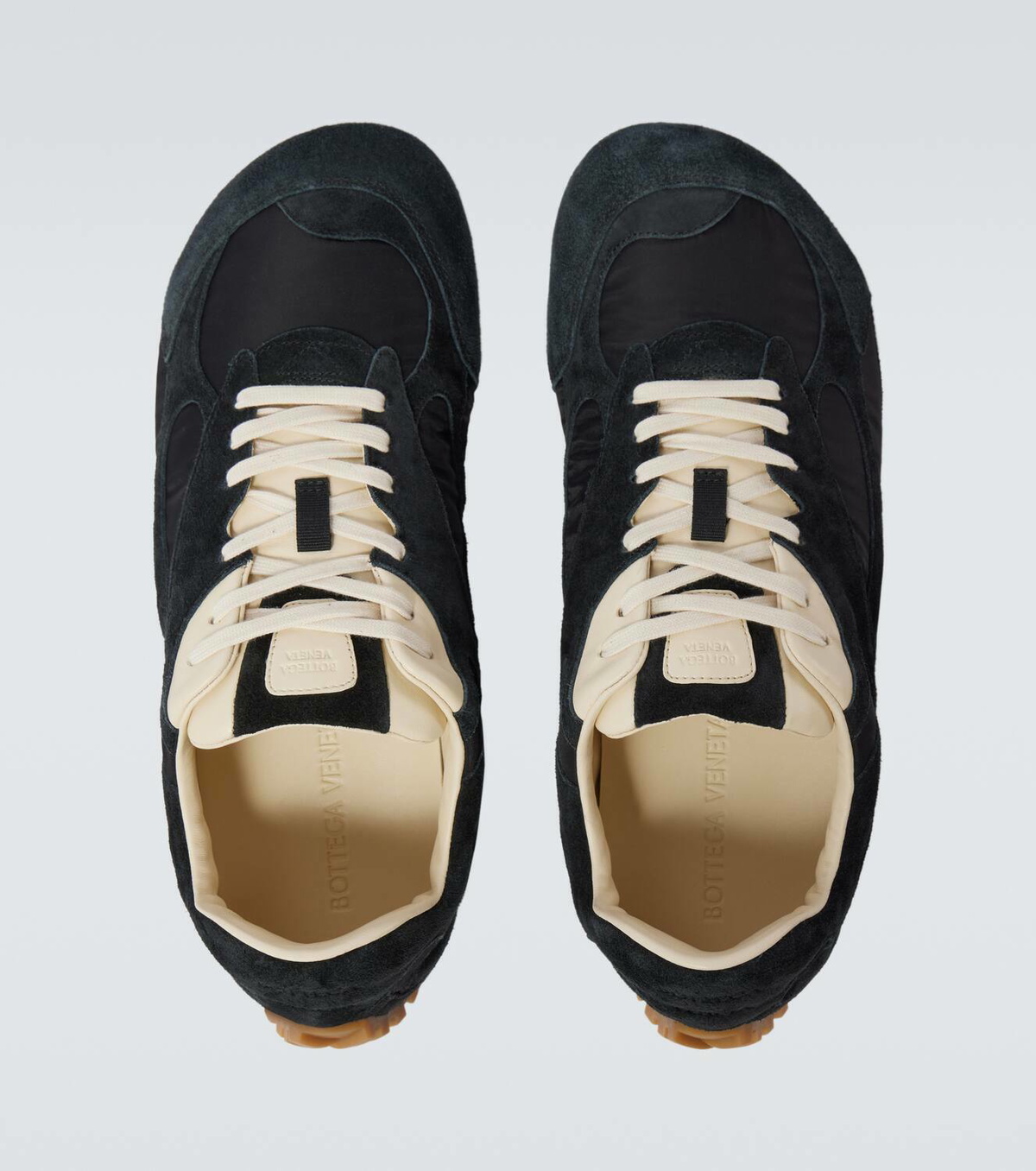 ■BOTTEGA VENETA■Orbit Flash スエードトリム スニーカー Bottega Veneta Men's Orbit Flash Nylon and Suede Low-Top