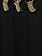 NOIR KEI NINOMIYA Wool Gabardine Mini Dress with suspenders