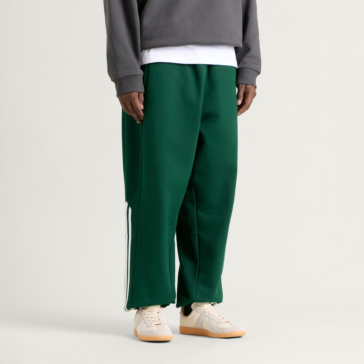 Adidas Men's Block Sweatpant in Dark Green