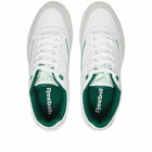 Reebok Men's BB 4000 II Sneakers in White/Dark Green