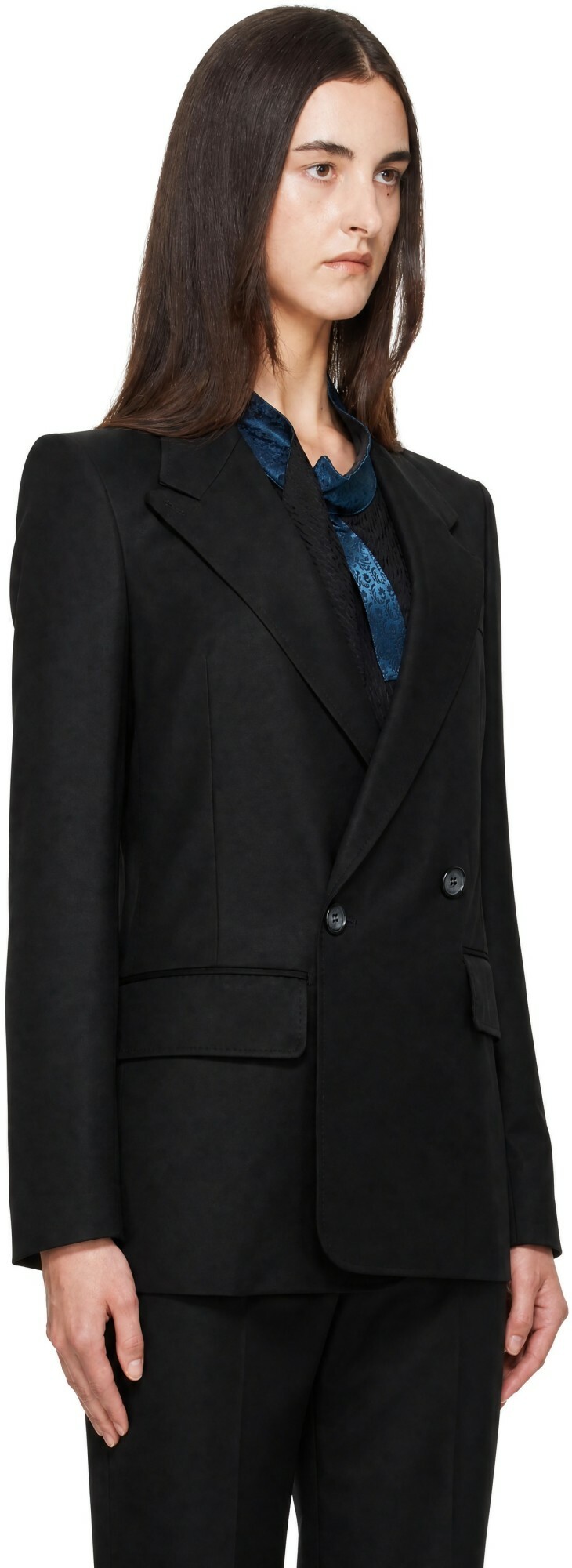 Kiko Kostadinov Black Egret Tailored Blazer