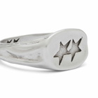 TwoJeys Superstar Signet Ring in Silver