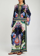 Lug Von Siga Tess Floral-printed Satin Blouse Multicoloured