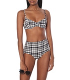 Solid & Striped - The Ginger checked bikini top
