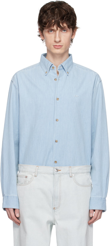 Photo: A.P.C. Blue Mathias Denim Shirt
