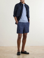 SEASE - Cod-2 Straight-Leg Hemp Drawstring Shorts - Blue
