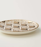 Jonathan Adler Basketweave set of 4 coasters