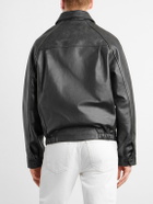 Golden Bear - The Dunbear Leather Bomber Jacket - Black