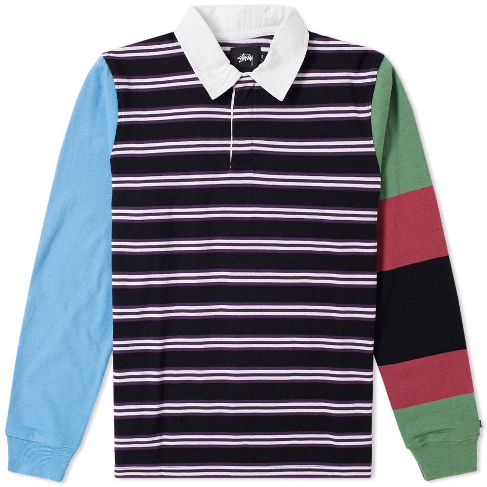 Stussy Mix Up Rugby Shirt Multi Stussy