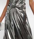 Alexandre Vauthier - Halterneck metallic midi dress