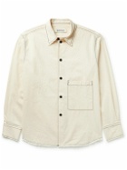 RÓHE - Topstitched Cotton Overshirt - Neutrals