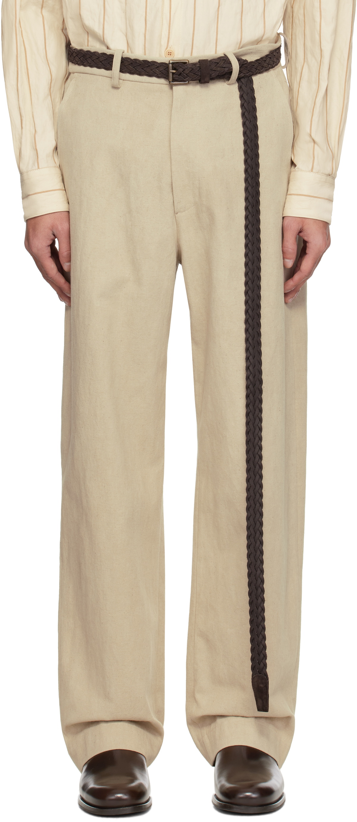 colbo Beige Chinos Trousers