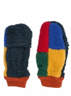 BOBO CHOSES Color Block Poly Teddy Mittens