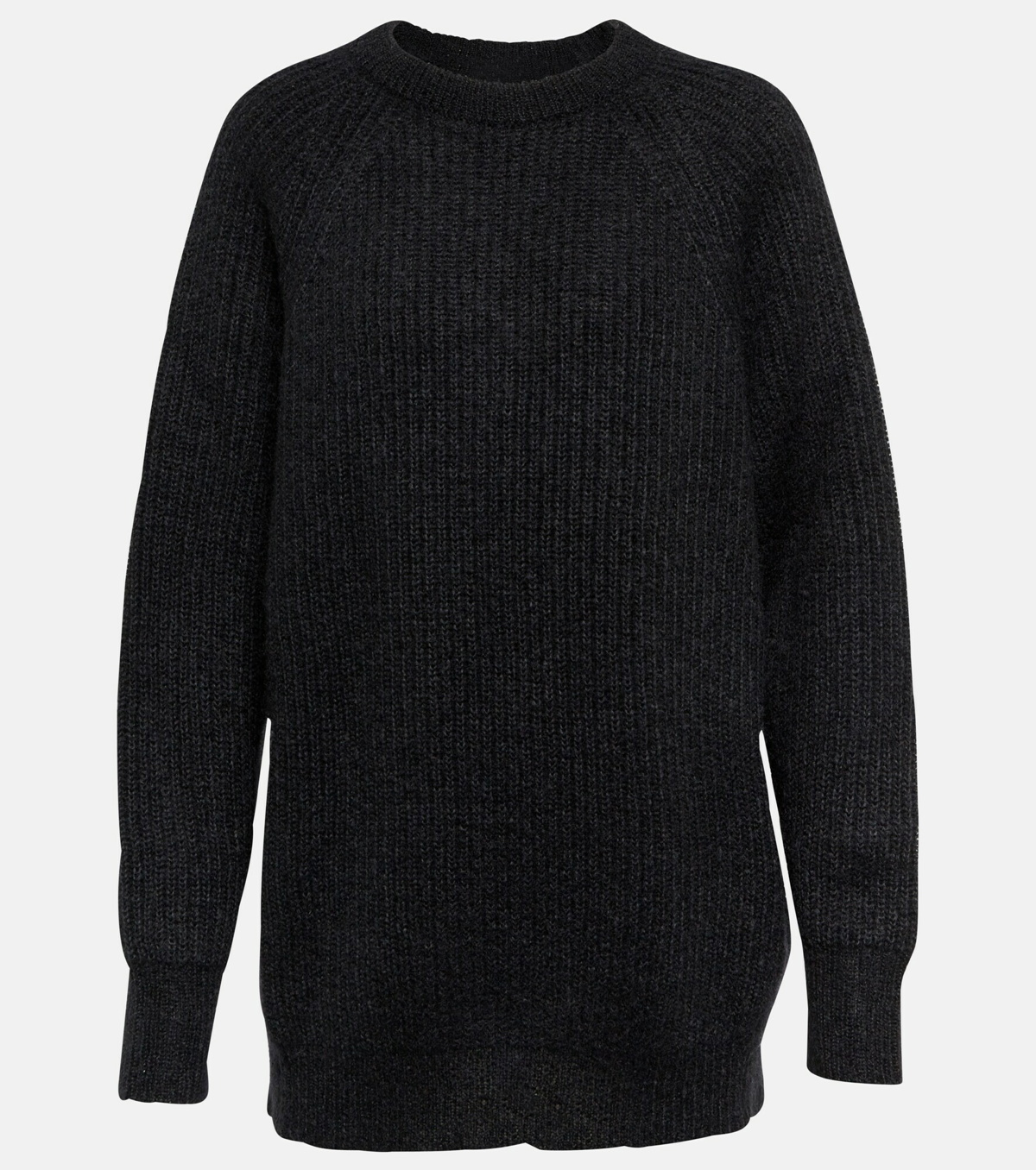 Black ribbed turtleneck sweater HELGA
