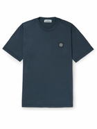 Stone Island - Logo-Appliquéd Cotton-Jersey T-Shirt - Blue