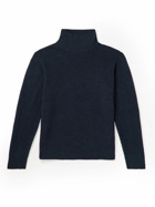 FRAME - Wool-Blend Mock-Neck Sweater - Blue
