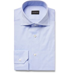 Ermenegildo Zegna - Blue Cotton Oxford Shirt - Men - Blue