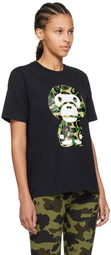 BAPE Black ABC Camo Big Baby Milo T-Shirt