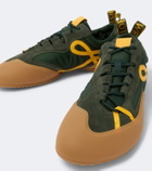 Loewe Grip suede-trimmed sneakers