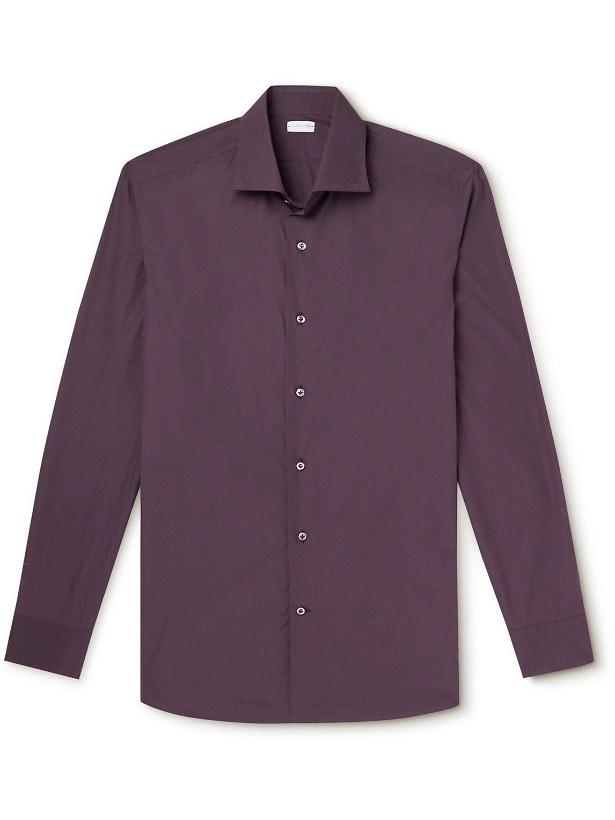 Photo: Caruso - Cotton-Poplin Shirt - Purple
