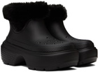 Crocs Black Stomp Boots