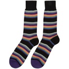 Paul Smith Black Bono Stripe Socks