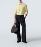 The Row Agnes 16 leather top-handle bag