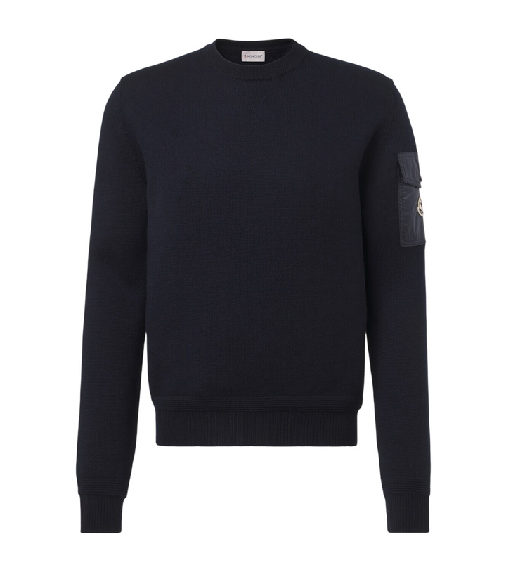 Photo: Moncler Logo virgin wool sweater