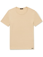 TOM FORD - Stretch Cotton-Jersey T-Shirt - Neutrals
