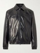 Canali - Leather jacket - Black