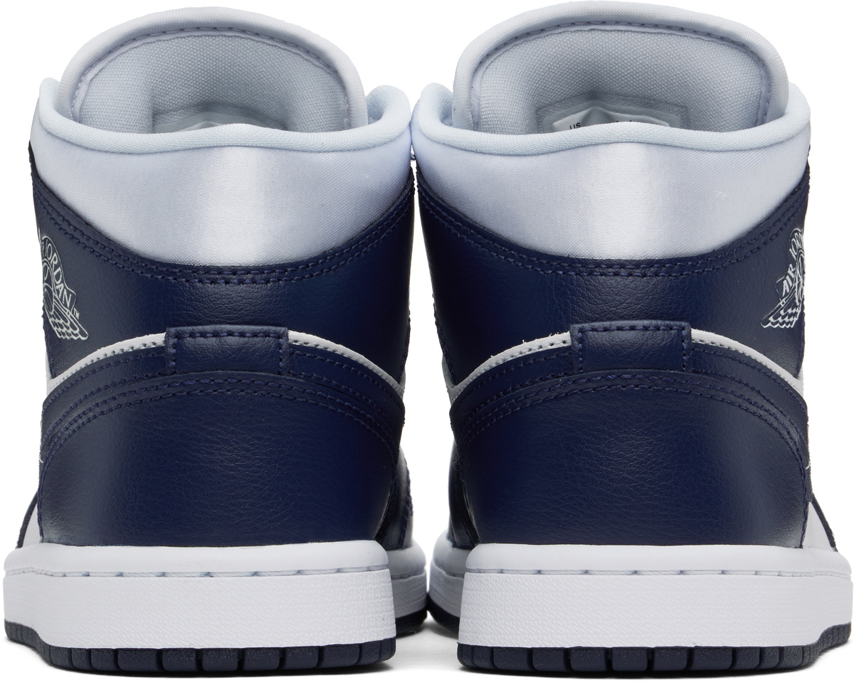 Nike Jordan Navy & White Air Jordan 1 Mid SE Sneakers Nike 