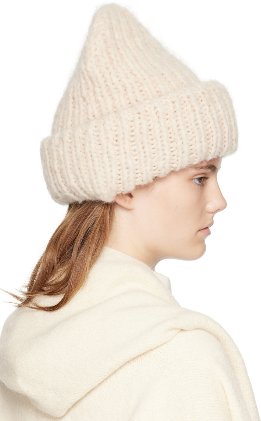 Lauren Manoogian Off-White Handknit Big Beanie Lauren Manoogian