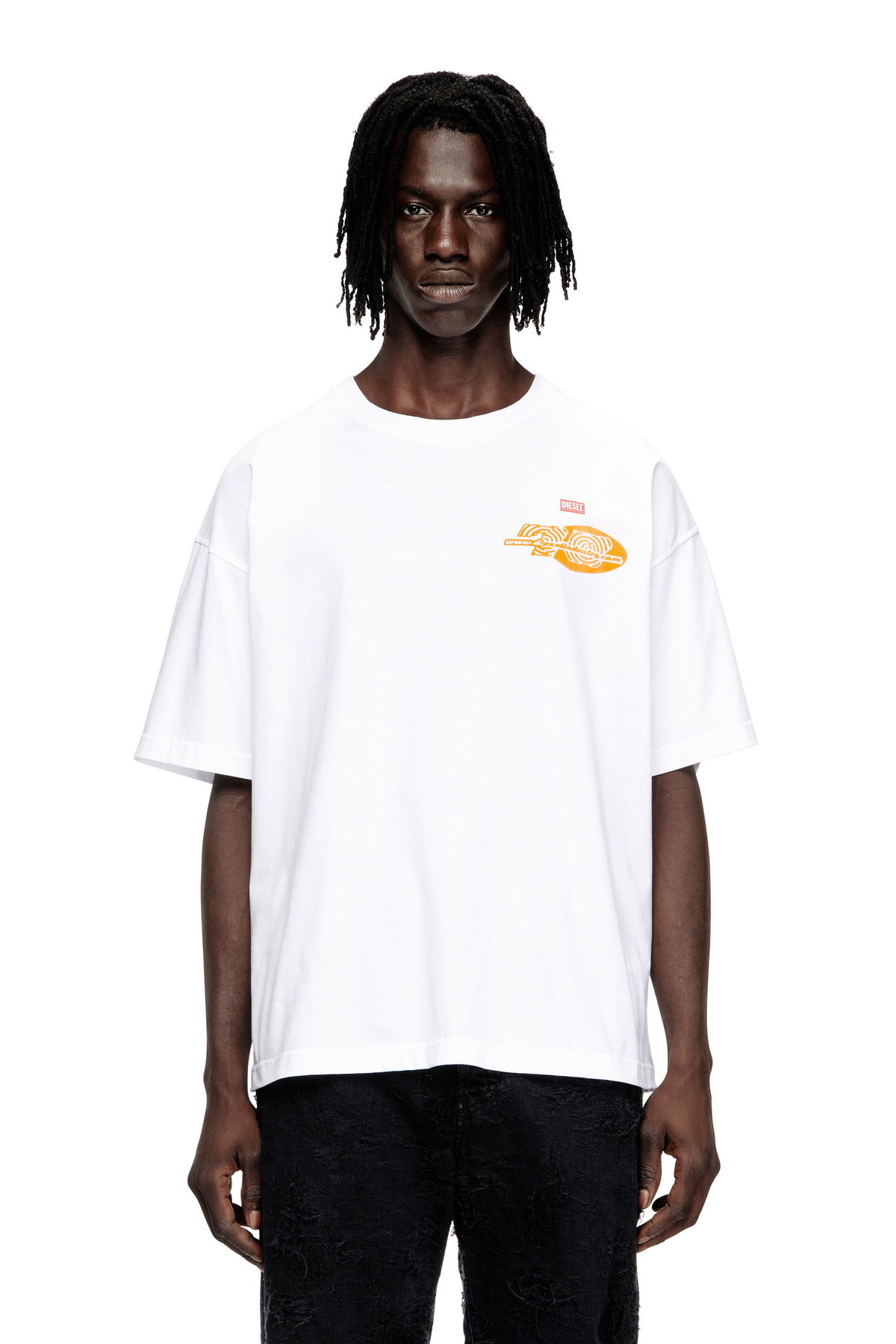 Diesel White T-Diegor-L8 T-Shirt Diesel