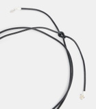 Magda Butrym Rose silver and leather necklace
