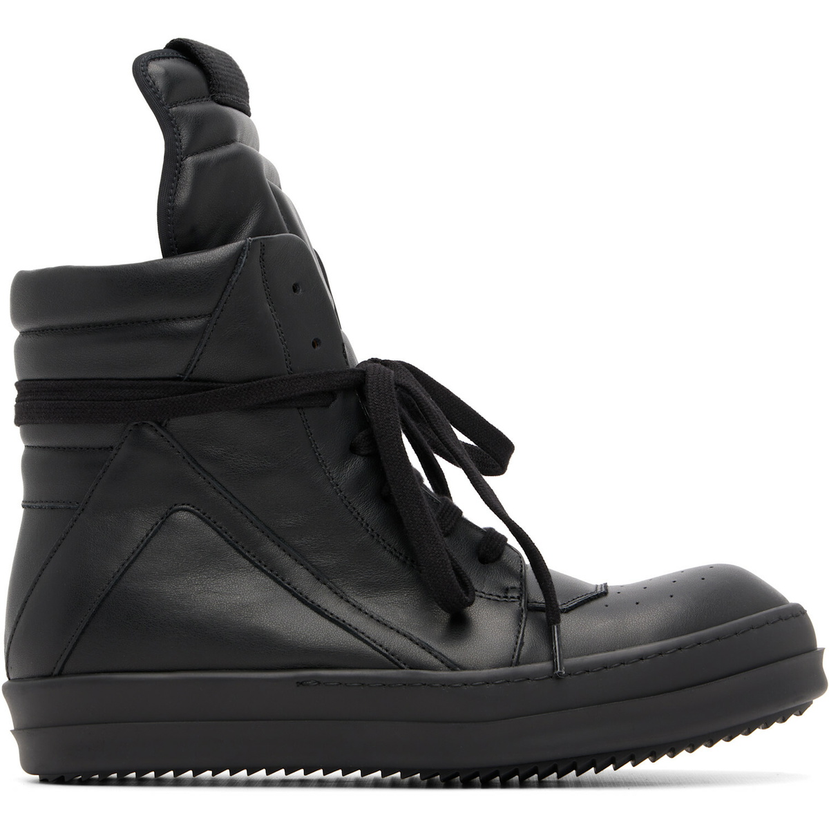Rick Owens Black Tower Geobasket Sneakers