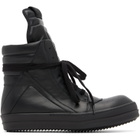 Rick Owens Black Tower Geobasket Sneakers